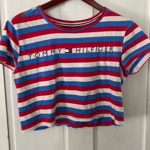 Tommy Hilfiger striped crop top size small